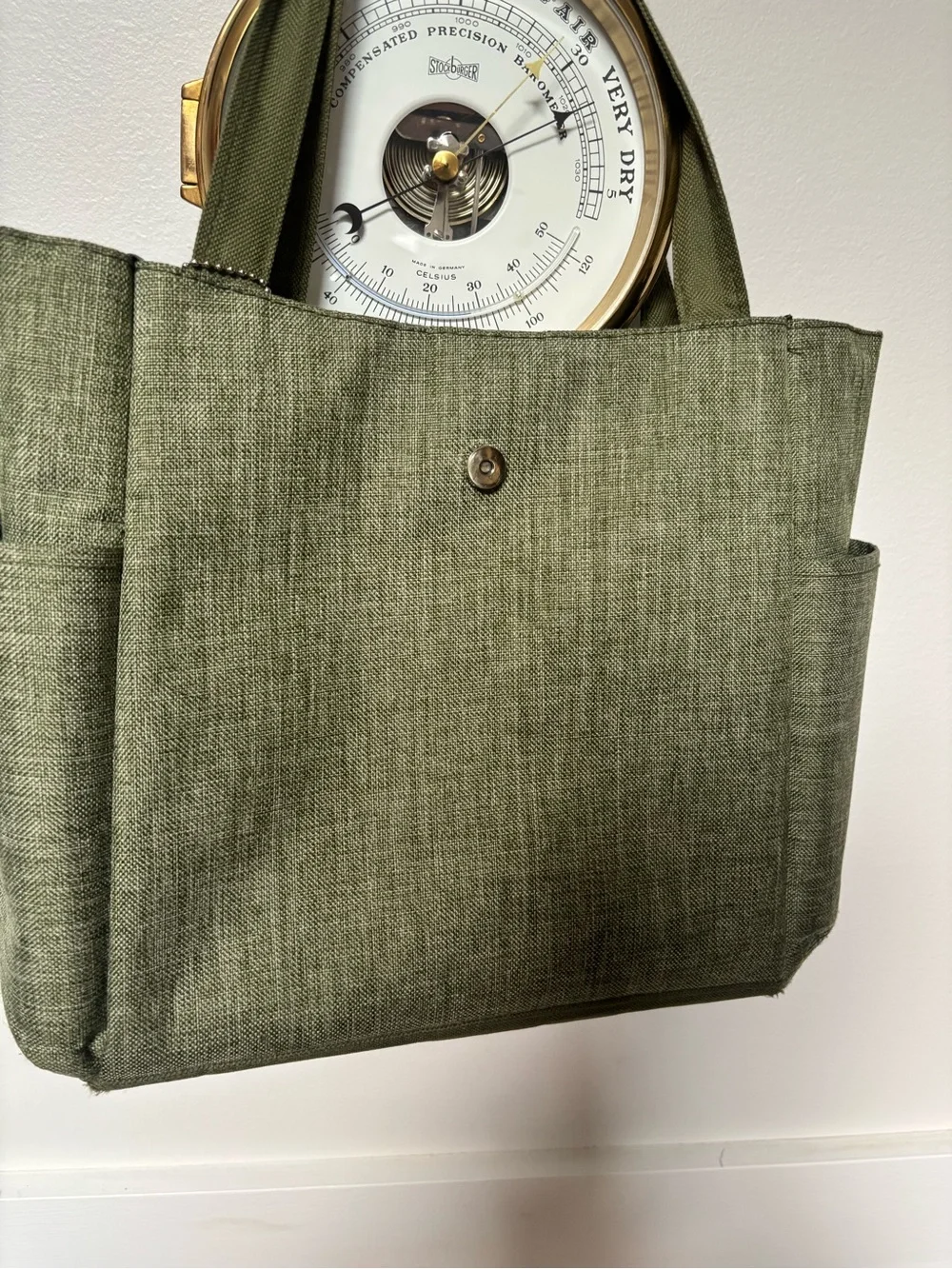 EcoOne Olive Green Canvas lunch Tote Bag